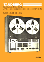 Tandberg 9100-X-9200-XD - Service Manual